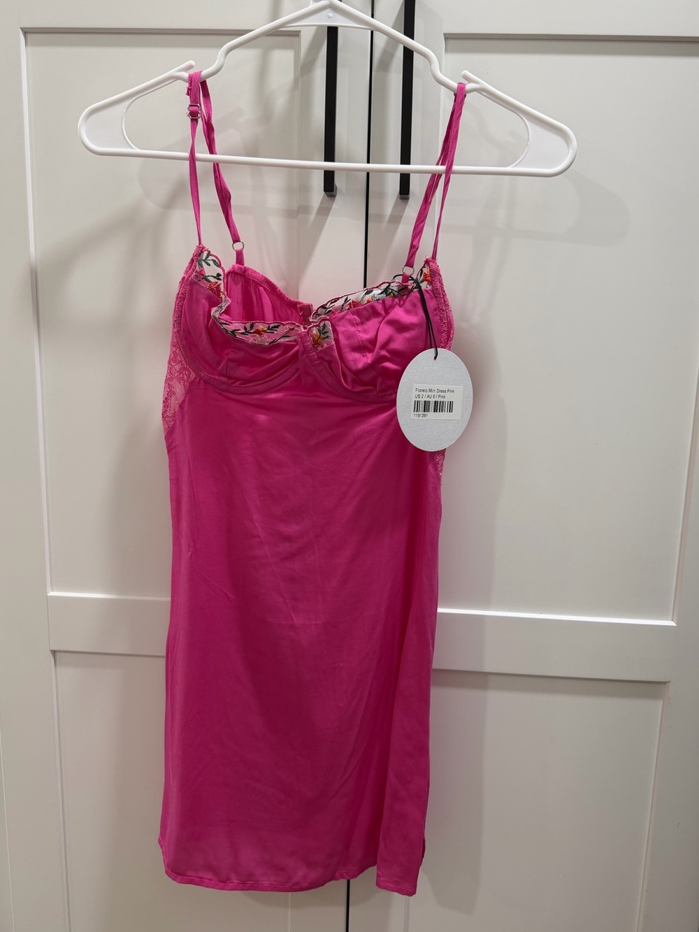 Princess Polly Hot Pink Mini Slip Dress